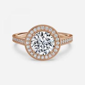 แหวนเพชร VVS Moissanite 925เงินสเตอร์ลิงทันสมัยแฟชั่นฮิปฮอปสำหรับผู้หญิงหมั้นและเครื่องประดับงานแต่งงาน - Product Image 3
