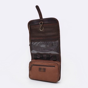 Neceser colgante de cuero de calidad Premium con gancho colgante para hombres y mujeres Dop Kit para gimnasio y uso en viajes en casa - Product Image 3