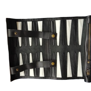 2025 Classic Leather 21in Luxury Foldable Chess & <b>Backgammon</b> Set for Kids and Adults Customized Large Game - Product Image 1