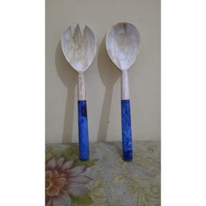 Servidores de ensalada de madera de mango de alta calidad, utensilios de cocina promocionales de nuevo diseño para Hotel, restaurante, incluye cucharas, tenedores para - Product Image 1