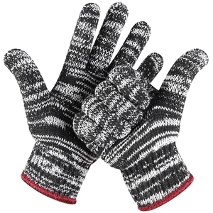 Gants de travail en coton coloré tricotés à la main, de sécurité, de travail, de couleur mélangée - Product Image 1