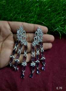 PENDIENTES DE ESTILO CLÁSICO DE DIAMANTE AMERICANO TRADICIONAL Y DE MODA Y PENDIENTES DE REGALOS DE CUMPLEAÑOS Y NAVIDAD - Product Image 3