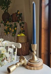 Bougeoir de style vintage pour la décoration de la maison, design classique en métal pour la décoration de table, mariage et fête - Product Image 4