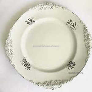 Plaque de présentation moderne en bronze martelé Design personnalisé en métal Parfait pour les centres de villégiature Table à manger de mariage Serveur de nourriture et vaisselle - Product Image 3