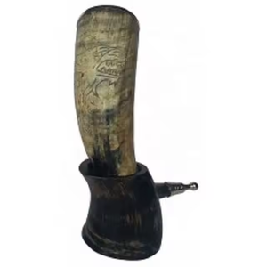 Cuerno de búfalo de alta calidad bebiendo con taza vikinga para beber a precio mayorista por Crescent Crafts - Product Image 4