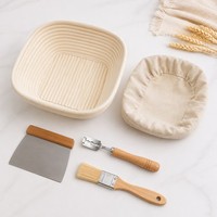 Panier de Fermentation de Pâte Personnalisé avec Logo OEM, Design Carré pour les Acheteurs en Gros et les Marques à Marque Blanche