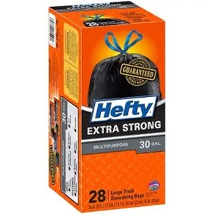 ถุงขยะขนาดใหญ่พิเศษ Hefty Steelsak สีเทา ไม่มีกลิ่น 39 แกลลอน บรรจุ 30 ใบ - Product Image 6