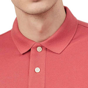 Polos de golf unis décontractés pour hommes Logo personnalisé brodé Polyester tricoté Polos de travail en coton pour hommes - Product Image 5