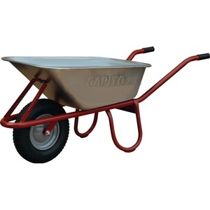 รถเข็นล้อลึก ALLCAR 100L พร้อมยางลม ล้อเหล็กพร้อมลูกปืน CAPITO อุปกรณ์ทำสวน - Product Image 1
