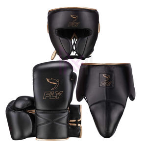 Ensemble de boxe Fly de qualité supérieure en cuir véritable, prix de gros, gants de boxe, protège-tête, protège-aine, ensemble de boxe Fly personnalisé - Product Image 6