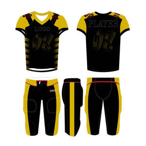 Maillot de football américain à manches courtes imprimé respirant avec logo d'équipe personnalisé - Product Image 5