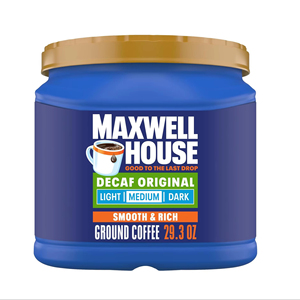 แม็กซ์เวลล์ เฮ้าส์ กาแฟบดคั่วกลางแบบไม่มีคาเฟอีน รสออริจินัล บรรจุกระป๋อง 29.3 ออนซ์ - Product Image 1