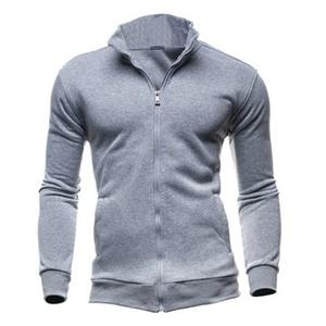 Sweat à capuche pour homme, coupe classique, 100% coton, couleur unie, veste chaude d'hiver, capuche zippée, impression numérique, écologique, respirant - Product Image 4