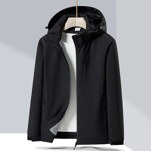 2025 White Outdoor Work <b>Jackets</b> Black <b>Thick</b> Custom logo <b>Mens</b> Ski <b>Jacket</b> Pullover Windbreaker <b>Jacket</b> for Unisex - Product Image 4