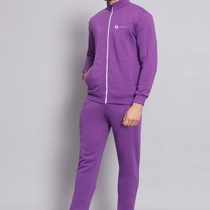 Ensemble de survêtement de sport d'hiver pour hommes, personnalisé avec logo, en coton/polyester, respirant, séchage rapide, léger, taille élastique, pour la gym et le jogging, grandes tailles - Product Image 3