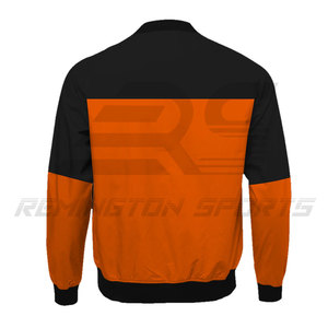 Diseño personalizado Hombres Chaqueta Bomber Color sólido Chaqueta Bomber Streetwear Hombres Chaqueta Bomber - Product Image 5