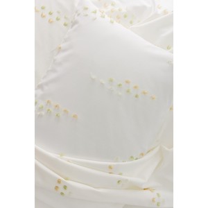 Ensemble de housse de couette double en coton Box Twirly Feya Beige avec motif floral brodé pour usage domestique - Product Image 2