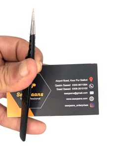 Vente en gros de pinces à cils de haute qualité en acier inoxydable avec isolation, courbe en J à 45 degrés, revêtement gris, poignée diamantée, logo personnalisé - Product Image 5