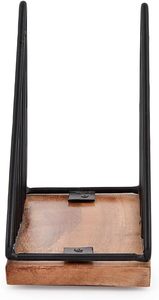 Fil métallique de vente chaude et porte-serviettes de base en bois au prix de gros de l'Inde - Product Image 5