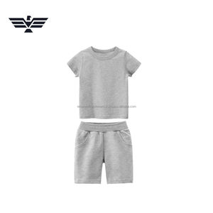 Men Solid Custom Color T-Shirt & Shorts Set Summer Casual Outfit Soft Cotton 2-Piece Clothing Set <b>Heat</b>-Transfer Printed - Product Image 3
