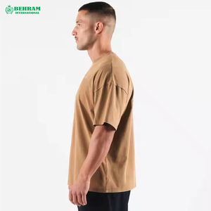 High Quality <b>100</b>% <b>Polyester</b> Acid Wash 180gsm Heavyweight Vintage T-<b>Shirt</b> Loose Fit Custom Blank O-Neck Regular Fit Quick Dry Men - Product Image 4
