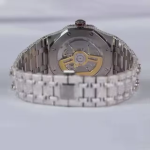 Reloj de Diamantes Moissanite Elegante, de Buena Calidad, Estilo Hip Hop Urbano, Disponible para Compras al por Mayor desde India - Product Image 3