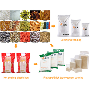 <span class=keywords><strong>Ensacheuse</strong></span> semi-automatique pour millet, quinoa, avoine, sorgho, graines, de 10 à 25 kg, avec pesage, remplissage, scellage, pour emballage en vrac <span class=keywords><strong>sous</strong></span> <span class=keywords><strong>vide</strong></span>, en briques, en sachets, en boîtes - Product Image 4
