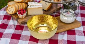metal mixing bowl for salad, <b>egg</b> beating, <b>decorative</b> and kitchen serving purposes brass serving bowl for candy medium size - Product Image 4