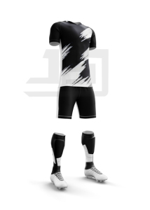 Uniforme Deportivo de Fútbol Personalizado, Conjunto de Camiseta y Pantalones Cortos de Fútbol de Alto Rendimiento, Tela Transpirable 100% Poliéster para Prácticas al Aire Libre - Product Image 5