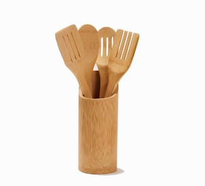 <span class=keywords><strong>Set</strong></span> <span class=keywords><strong>Utensilios</strong></span> de <span class=keywords><strong>Cocina</strong></span> Madera de Bambú – Juego de 7 Accesorios de <span class=keywords><strong>Cocina</strong></span> Originales para Menaje de <span class=keywords><strong>Cocina</strong></span> Antiadherentes - Product Image 2