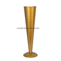 Décoration de table en laiton massif Home Festival Classic Flower Trumpet New Designer Indoor and Outdoor Horn Shape Brass Trumpet