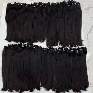 SUPER DOUBLE RAW NATUREL DROIT NOIR SOYEUX LISSE POUR FAIRE DES PERRUQUES DES EXTENSIONS DE CHEVEUX HUMAINS PURS - Product Image 6