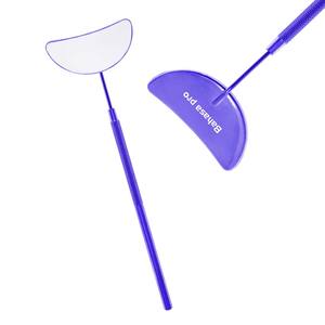 Miroir à cils détachable en forme de lune, miroir à cils à angle de 45 degrés, miroir à long manche, extension de cils, rouge à lèvres et mascara - Product Image 1