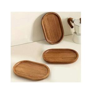 Durable Handmade Oval Wooden <b>Tray</b> with Side Handles for Multipurpose Serving Tea Coffee <b>Food</b> and Snacks - Product Image 3