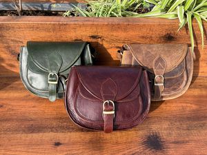 Hot Sale Large Capacity 2024 Full Grain Genuine Leather Shoulder Bags for Women's Cow Leather Handbag Vintage Fashion Sling Bags - Product Image 2