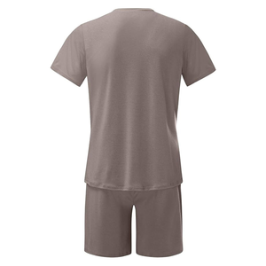 Ropa deportiva, ropa de gimnasio, camiseta y conjunto corto, nuevo diseño informal, impresión personalizada, camiseta de manga corta para correr y conjunto corto - Product Image 4