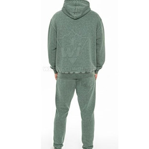 Conjunto Deportivo de Corte Holgado con Lavado Ácido para Hombre, Material Transpirable, Estilo Urbano Elegante, Ideal para Uso Diario - Product Image 4