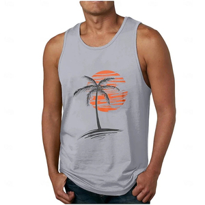 Men's Summer Fitness Sleeveless Vest | 3D Printed <b>Tank</b> <b>Top</b> | Windproof Quick Dry Gym Shirt | Casual Breathable Workout Wear - Product Image 1