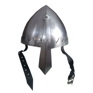 Casco Nasal Norman Medieval antiguo, hecho a mano, armadura de recreación de acero suave, acabado pulido, revestimiento para decoración del hogar, venta al por mayor - Product Image 2