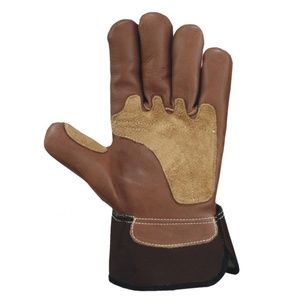 Guante de trabajo de doble Palma de cuero industrial de diseño personalizado, guantes de conducción de trabajo con forro de algodón suave, venta al por mayor de alta calidad - Product Image 6