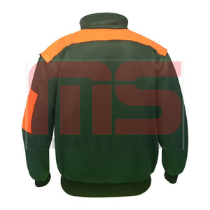 แจ็กเก็ตบอมเบอร์สะท้อนแสงกันน้ำสำหรับผู้ชายชุดทำงานแบบทูโทนพร้อมโลโก้ออกแบบได้ตามต้องการ - Product Image 5