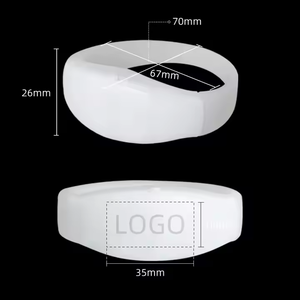 สายรัดข้อมือ LED แบบมีเสียงพร้อมโลโก้ที่กำหนดเองสายรัดข้อมือเรืองแสงสำหรับงานปาร์ตี้งานโฆษณา - Product Image 5