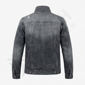 Veste en jean pour homme de haute qualité respirante, fabricant de vêtements, veste en jean à vendre, bleu, vêtements d'extérieur tendance - Product Image 2