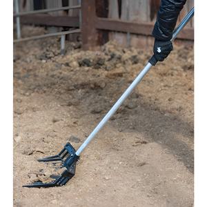 Horshi all'ingrosso leggero e resistente impugnatura a forma di D in alluminio con forcella per letame Repl manico per cavallo stabile da giardinaggio strumenti utili - Product Image 6