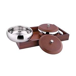 Wooden Salad <b>Bowl</b> with Servers Set <b>Large</b> Solid Hardwood Salad Wooden <b>Bowl</b> with Stand for Fruits Salads and Decoration - Product Image 6