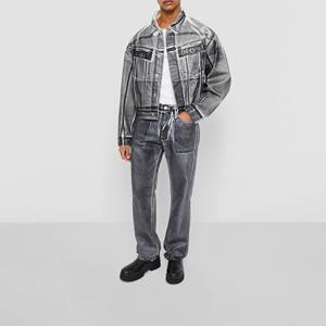 Ensemble veste et pantalon en jean pour homme, nouvelle arrivée, look tendance, respirant, tendance, vente chaude, ensemble de vêtements d'extérieur pour homme - Product Image 4