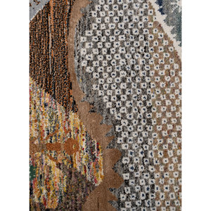 พรมไหมพรมผสมไหมไผ่สีน้ำตาลเบจ แมนชาฮ่า ลายแบบนามธรรม สำหรับตกแต่งบ้าน ห้องนั่งเล่น ทางเดิน รูปทรงสี่เหลี่ยมผืนผ้า สำหรับวัยรุ่น-Les-2868 - Product Image 3