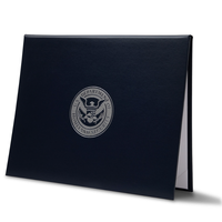Carpeta de cuero PU personalizada, certificado