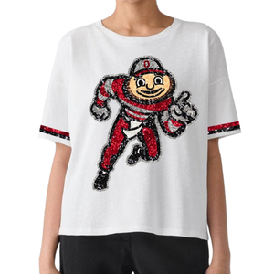 Camisetas de mujer de gran tamaño a la moda 2025, ropa informal del día del juego, ropa de algodón personalizada diseñada por Factory - Product Image 3