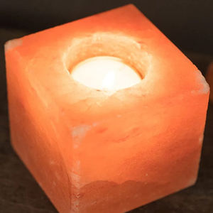 Grace International Services estilo náutico lámpara de sal de cristal del Himalaya larga portavelas tallado decoración del hogar artesanías naturales altas - Product Image 4